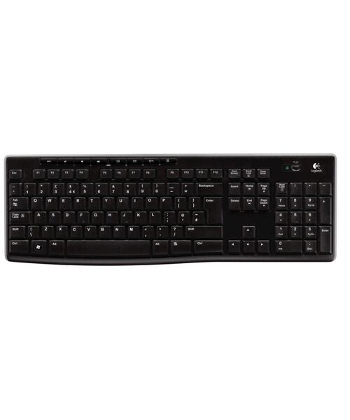 Logitech K270/Bezdrátová USB/CZ-SK layout/Černá