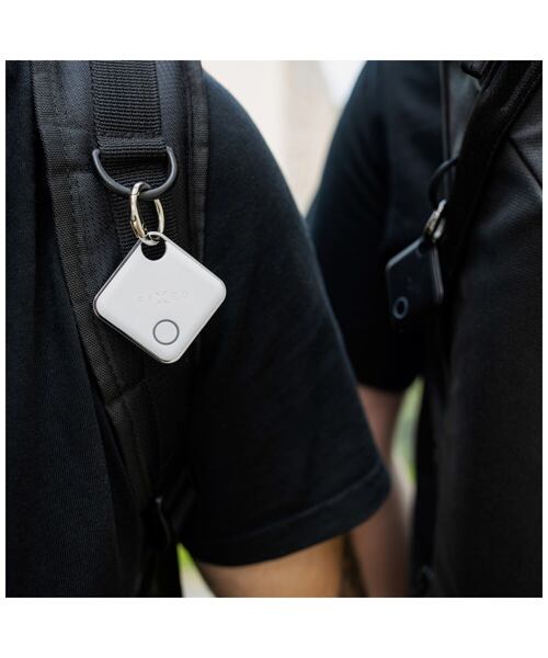 Smart tracker FIXED Tag s podporou Find My, bílý
