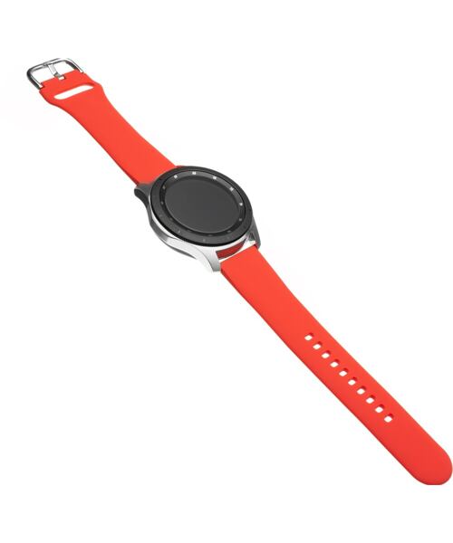 Silikonový řemínek FIXED Silicone Strap s Quick Release 20mm pro smartwatch, červený
