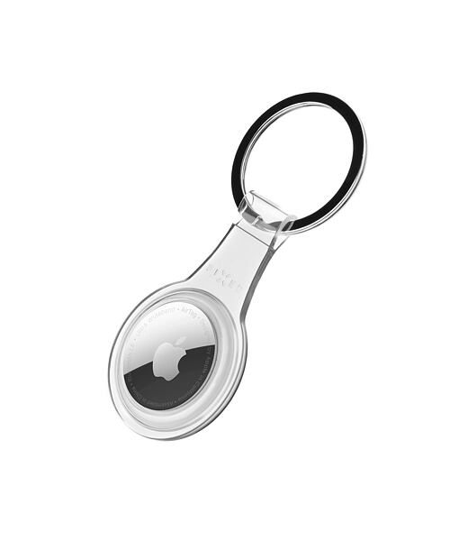 TPU pouzdro s kroužkem FIXED Pure pro Apple AirTag, čiré