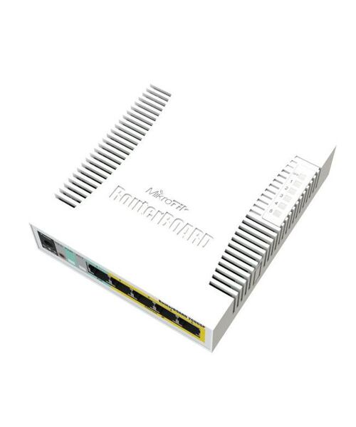 Mikrotik Cloud Smart Switch CSS106-1G-4P-1S (RB260GSP), 5x 1G, 1x SFP, PoE switch