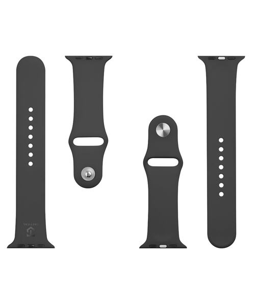 Tactical 488 Silikonový Řemínek pro Apple Watch 1/2/3/4/5/6/7/8/9/10/11/SE 42/44/45/46mm Black