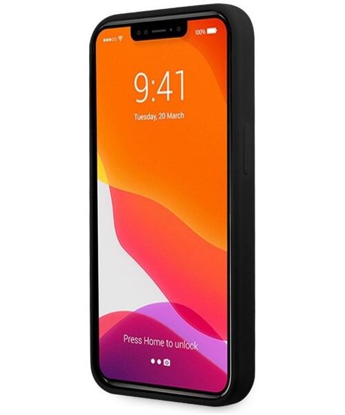 Karl Lagerfeld KLHCP13LSLKHBK Liquid Silicone Karl Head Kryt pro iPhone 13 Pro Black