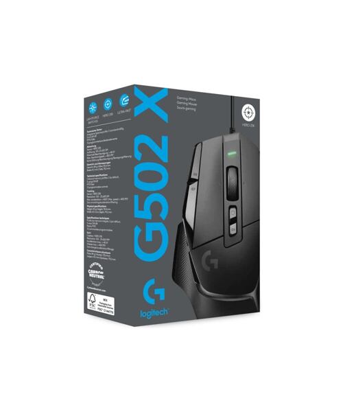 Logitech G502 X herní myš černá