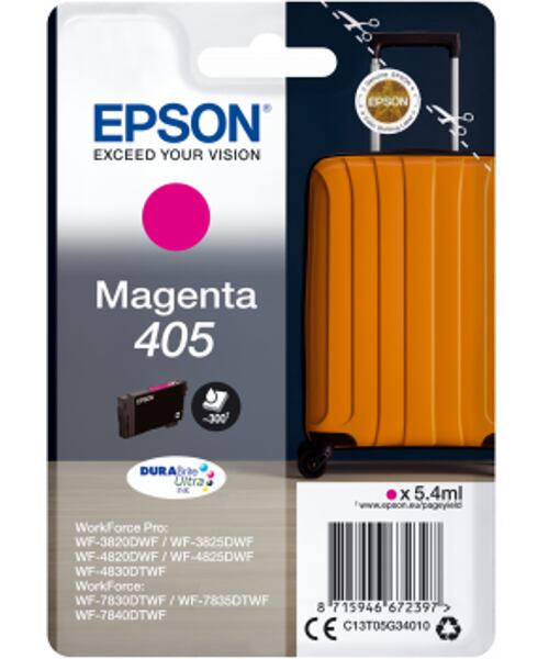 Epson Singlepack Magenta 405 DURABrite Ultra Ink