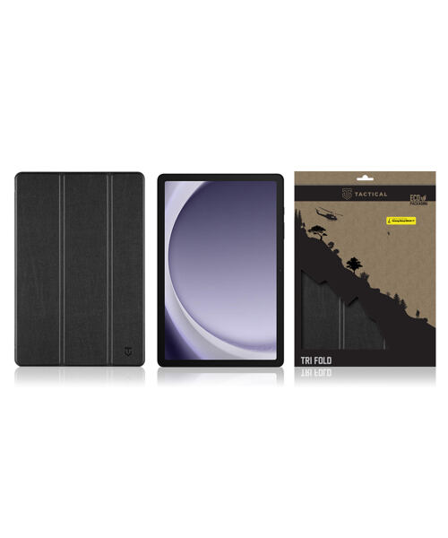 Tactical Book Tri Fold Pouzdro pro Samsung Galaxy TAB A9+ Black