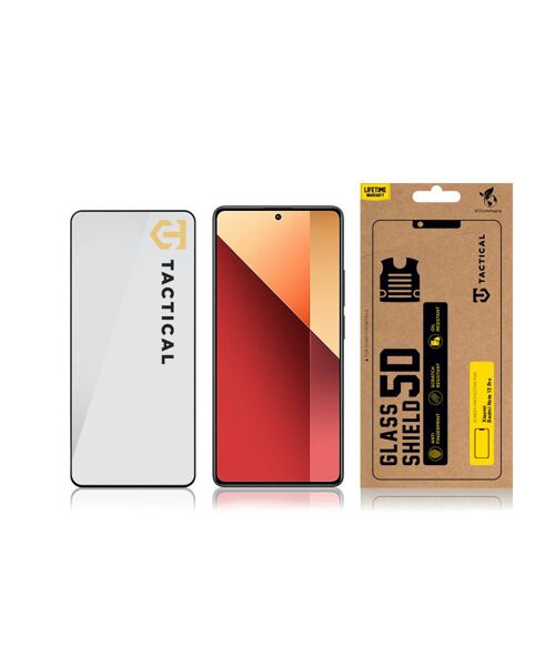 Tactical Glass Shield 5D sklo pro Xiaomi Redmi Note 13 Pro 4G/5G / Poco X6 5G Black
