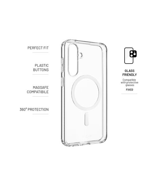 Zadní kryt FIXED MagPure s podporou Magsafe pro Samsung Galaxy S23 FE, čirý