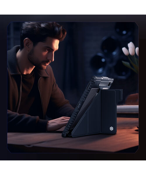 Nillkin Bumper PRO Protective Stand Case Multi-angle pro Samsung Galaxy Tab S9 Ultra/S10 Ultra Black