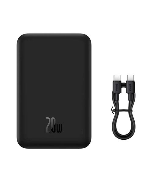 Baseus Magnetická Powerbanka 20000mAh 20W Black