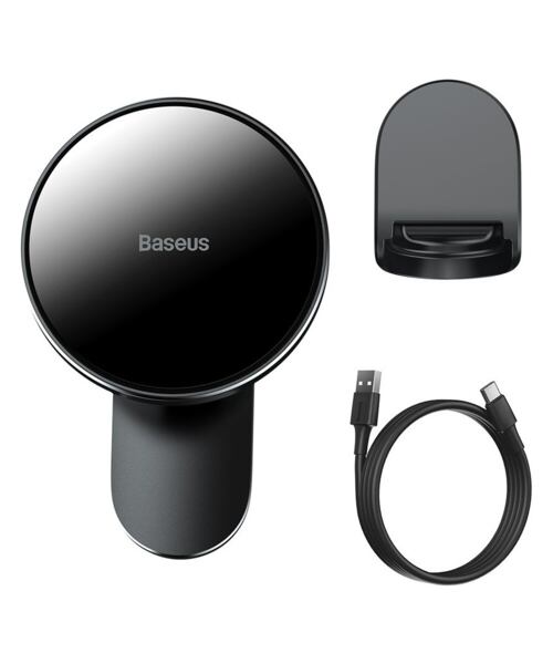 Baseus WXJN-01 Big Energy Držák do Auta s Bezdrátovým Nabíjením Black