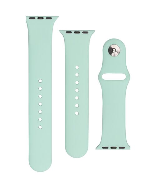 Set silikonových řemínků FIXED Silicone Strap pro Apple Watch 42/44/45/46/49mm, světle tyrkysový