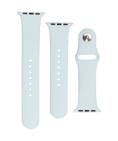 Set silikonových řemínků FIXED Silicone Strap pro Apple Watch 42/44/45/46/49mm, světlě zelený