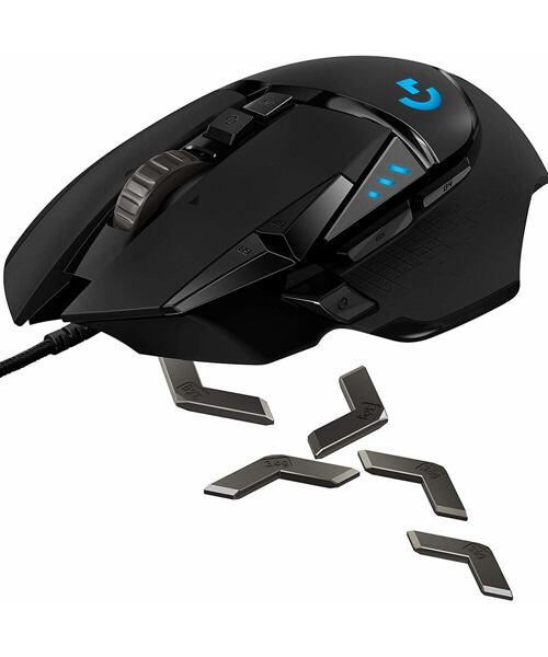 Logitech G502 HERO/Herní/Optická/Pro praváky/25 600 DPI/Drátová USB/Černá