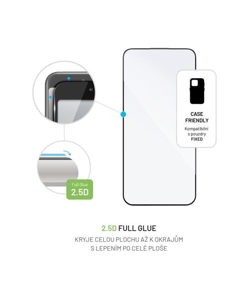 Ochranné tvrzené sklo FIXED Full-Cover pro Apple iPhone 15 Pro, černé