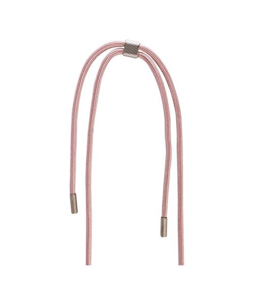 Pouzdro FIXED Pure Neck s růžovou šňůrkou na krk pro Apple iPhone 15 Plus