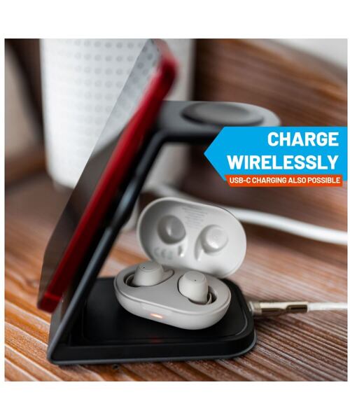 Bezdrátová TWS sluchátka FIXED Buds Pro s ANC a bezdrátovým nabíjením, šedá