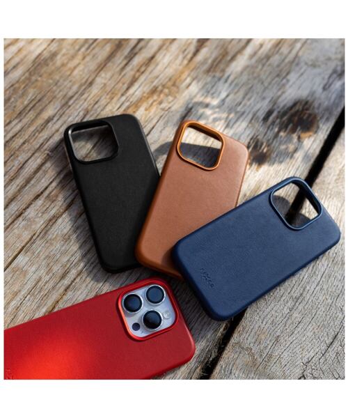 Kožený zadní kryt FIXED MagLeather s podporou MagSafe pro Samsung Galaxy S24+, modrý