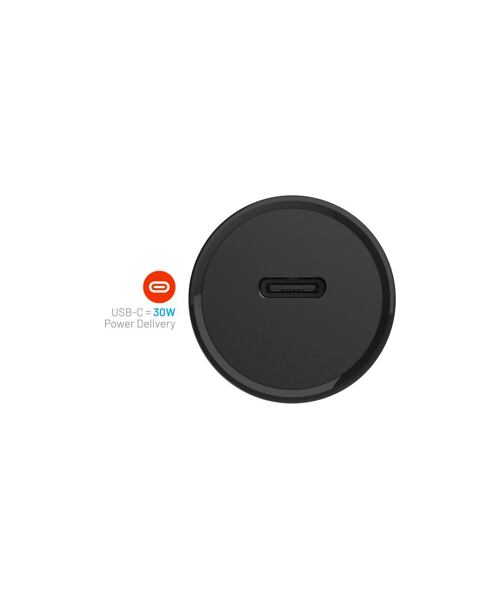 Autonabíječka FIXED s USB-C výstupem a podporou PD, 30W, černá