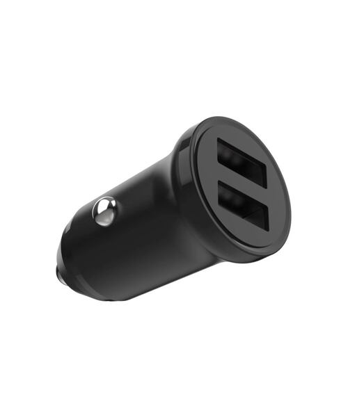 Autonabíječka FIXED s 2xUSB výstupem, 15W Smart Rapid Charge, černá