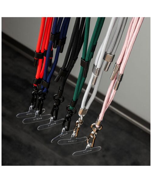 Univerzální šňůrka FIXED NeckUni pro telefony se zadním krytem, šedá