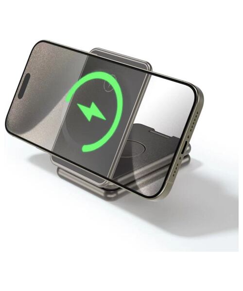 SWISSTEN BEZDRÁTOVÁ HLINÍKOVÁ NABÍJEČKA AL1 ŠEDÁ (kompatibilní s MagSafe)