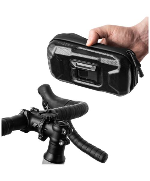 Odnímatelné pouzdro mobilního telefonu na kolo FIXED Bikee Bag 2, černý