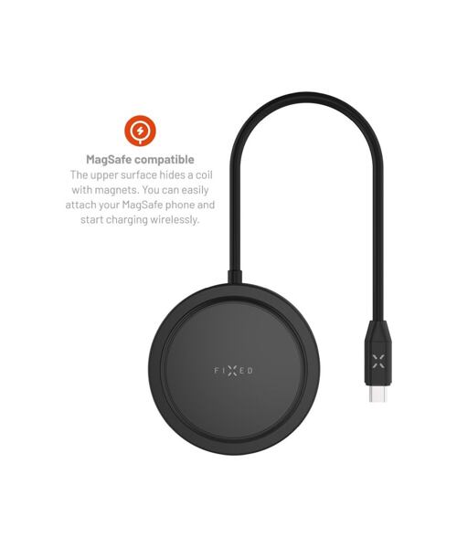 7-portový USB-C FIXED MagHUB s bezdrátovým nabíjením a podporou MagSafe, pro notebooky a tablety, če