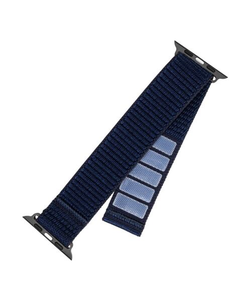 Nylonový řemínek FIXED Nylon Sporty Strap pro Apple Watch 42/44/45/46mm, tmavě modrý