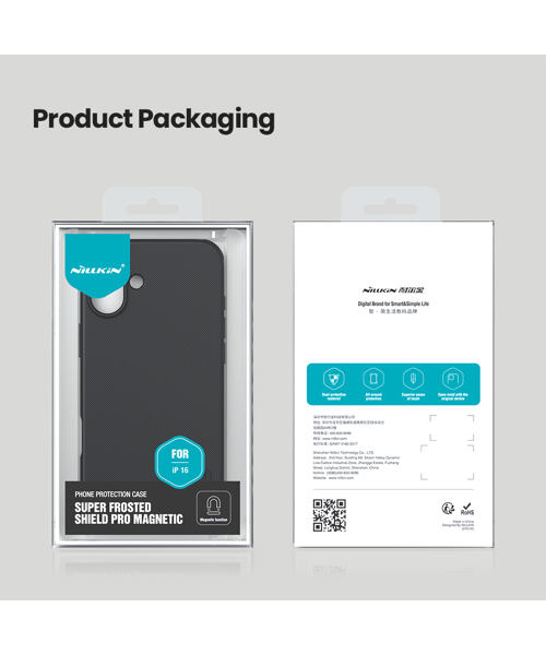 Nillkin Super Frosted PRO Magnetic Zadní Kryt pro Apple iPhone 16 Black