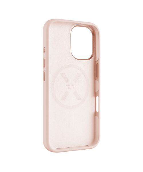 Zadní kryt FIXED MagFlow s podporou MagSafe pro Apple iPhone 16, růžový