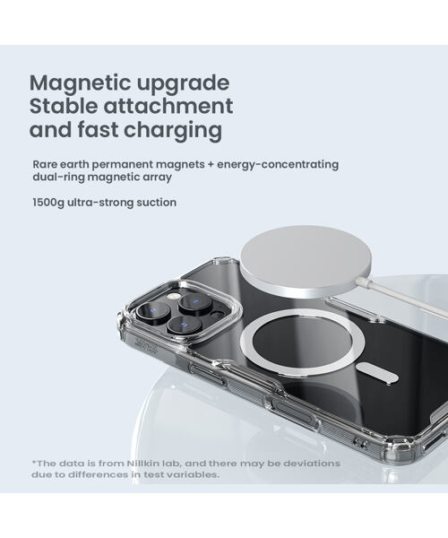 Nillkin Nature TPU PRO Magnetic Kryt pro Apple iPhone 16 Pro Transparent