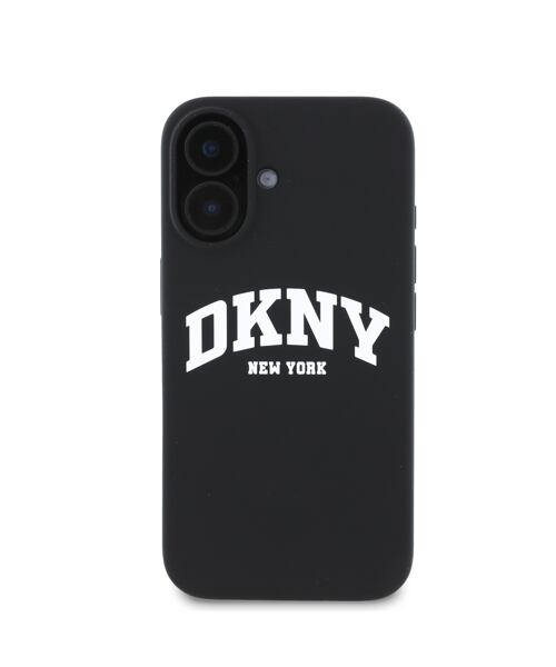 DKNY Liquid Silicone Arch Logo MagSafe Zadní Kryt pro iPhone 16 Plus Black