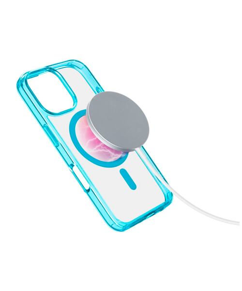 Zadní kryt Cellularline Iconic Mag s podporou Magsafe pro Apple iPhone 16 Pro Max, čirý / světle mod