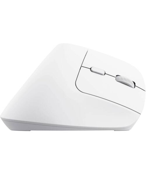 Trust Bayo+/Vertikální/Optická/Pro praváky/2 400 DPI/USB+BT/Bílá