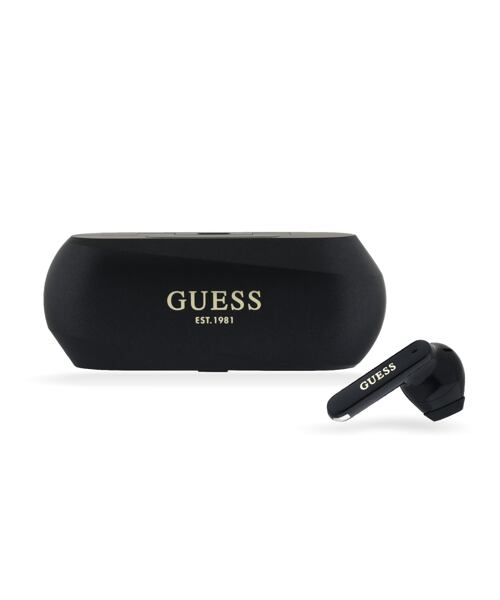 Guess Elongated Metallic ENC TWS Bezdrátová Sluchátka Black