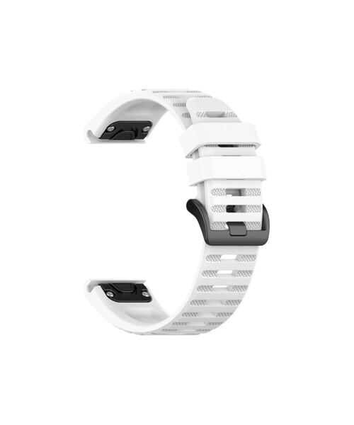 Silikonový řemínek FIXED Silicone Strap pro Garmin QuickFit 22mm, bílý
