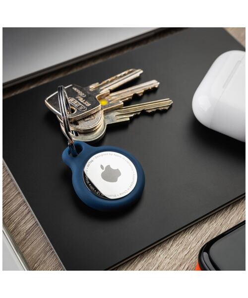 Silikonové pouzdro FIXED silky pro Apple AirTag 4ks, 2x černé + 2x bílé