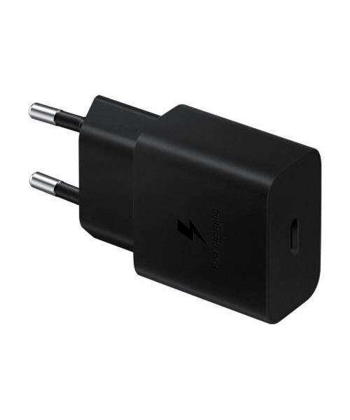 EP-T1510XBE Samsung USB-C 15W Cestovní nabíječka + USB-C Datový Kabel Black