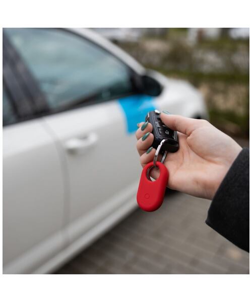 Silikonové pouzdro FIXED Silky pro Samsung SmartTag2, červené