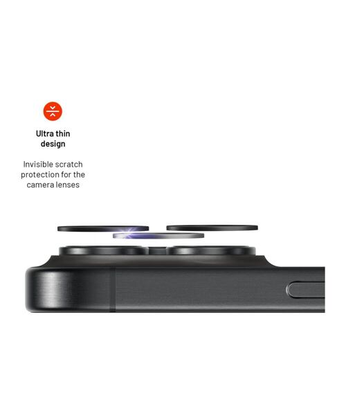 Safírová ochrana čoček fotoaparátů FIXED Sapphire Camera Glass pro Apple iPhone 15 Pro/15 Pro Max, č