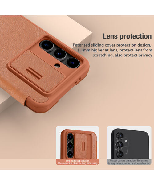 Nillkin Qin Book PRO Pouzdro pro Samsung Galaxy S24 FE Black