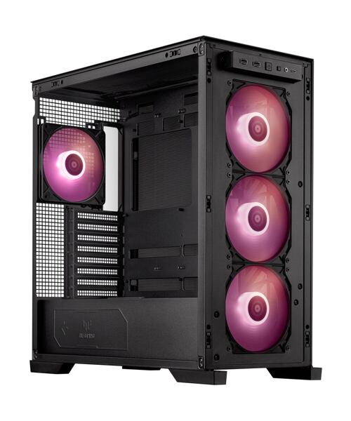 ASUS TUF Gaming GT302 ARGB/Midi Tower/Transpar./Černá