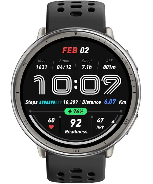 Amazfit Active 2 Black Sport Silicone