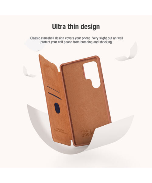 Nillkin Qin Book PRO Pouzdro pro Samsung Galaxy S25 Ultra Black