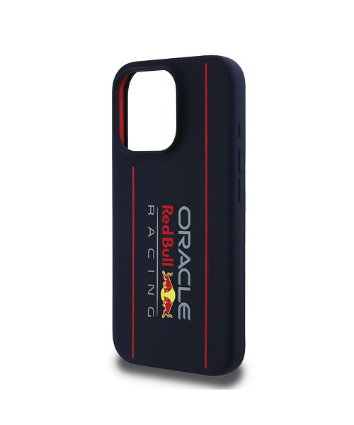 Red Bull Silicone Vertical Logo MagSafe Zadní Kryt pro iPhone 16 Pro Navy