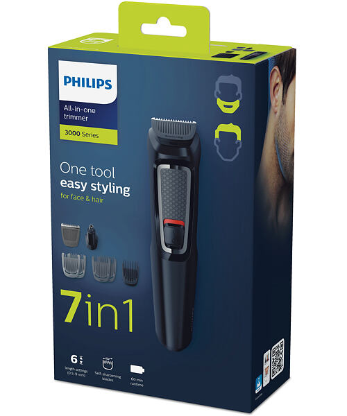 Philips MULTIGROOM Series 3000 MG3720/15 Zastřihovač vousů, vlasů, nosních a ušních chloupků
