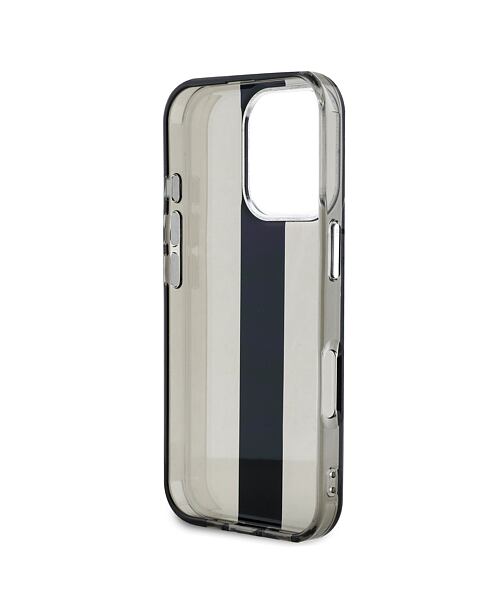 Karl Lagerfeld IML Stripe Logo Zadní Kryt pro iPhone 16 Pro Max Black
