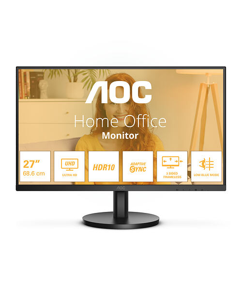 AOC/U27B3M/27''/VA/4K UHD/60Hz/4ms/Black/3R
