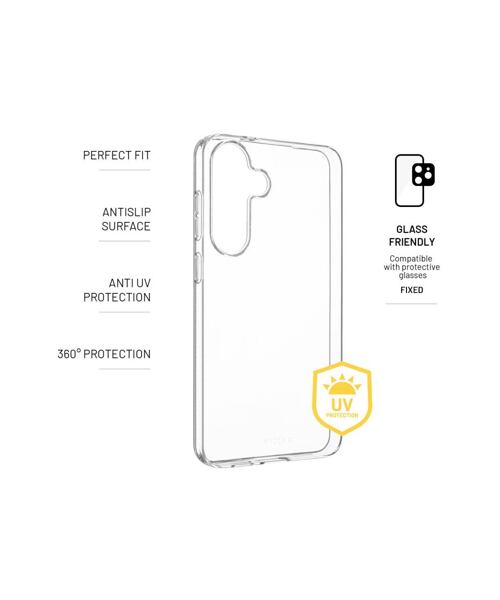 TPU gelový kryt FIXED Story AntiUV pro Samsung Galaxy S25+, čirý